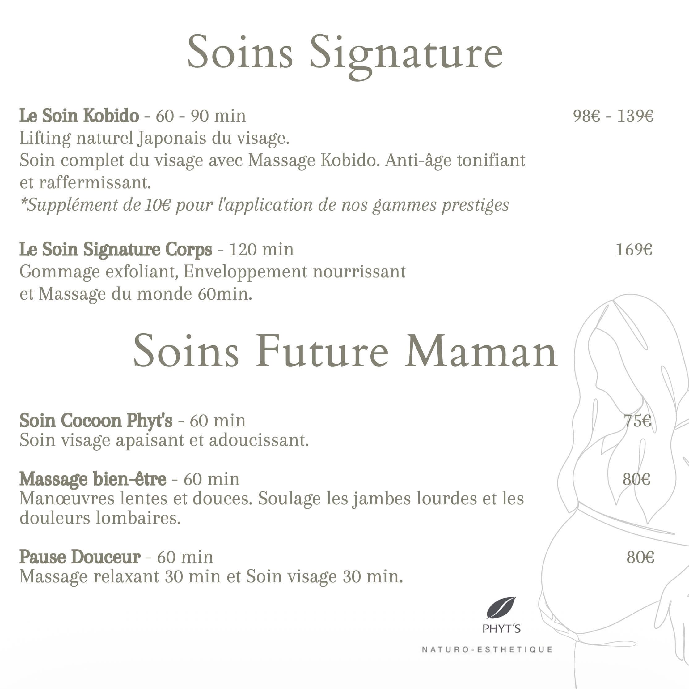 Soins Signature & Future Maman